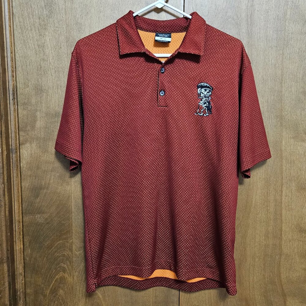 Men's size M Nike golf shirt... red and orange